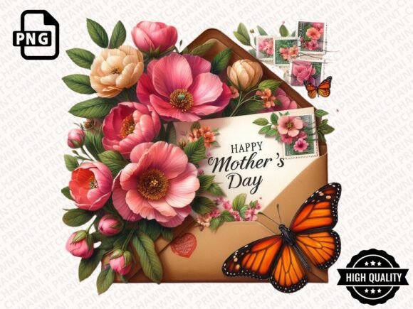 Download Mother's Day Floral Clipart PNG - Premium Bundle