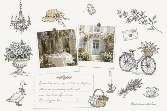 Download Whimsical Cottagecore Wedding Mood Board - Premium Resources