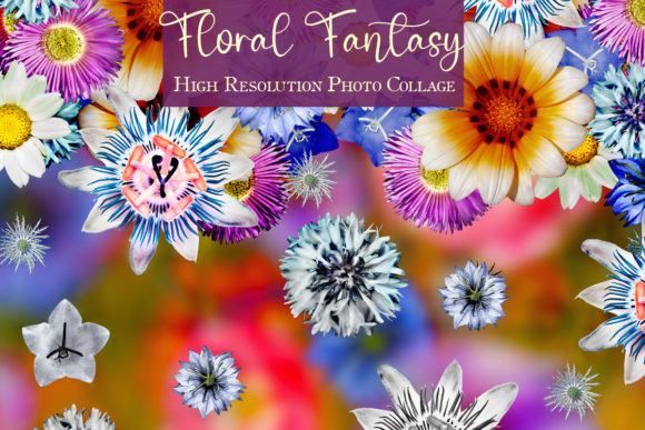 Download Floral Fantasy High Res Photo Collage - Premium Resources
