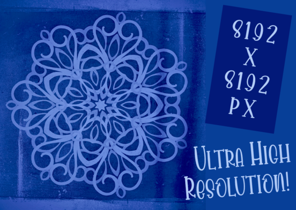 Download Vintage Blue Mandala JPEG Ultra High Res - Premium Resources